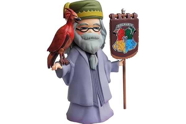 Plastoy Harry Potter Figurine Chibi Albus Dumbledore et Fumseck - Plastique - 15 cm