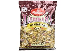 HALDIRAM'S Haldiram Navratan Mix, 7.06-Ounce Pouch (Pack of 5) by Haldiram