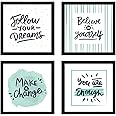 Chaka Chaundh - Suitable Motivational Quotes Frames – Framed Posters - Quotes Frames for Office wall, home decor- Quotes Wall Frames - Posters with Frame - (9 X 9 Inches) - Engineered wood