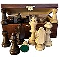 Classic STAUNTON Chess Pieces Set NO.6 in Mahogany Box | Master of Chess | CHESSMEN Wooden Chess Pieces Only - Handmade Tournament Chess Set Without Chess Board