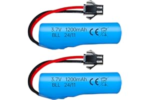 ZYGY 2pcs 3,7V 1200mah lipo batería para DE45 DE42 DE58 DE49 DE57 DE70 RC Coche 1:14 Vehículo Todoterreno, tracción en Las Cuatro Ruedas Carreras de Deriva de Escalada de Alta Velocidad