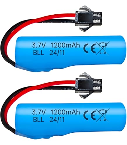 ZYGY 2PCS 3.7V 500mah batteria al litio per DE35 DE38 DE40 DE50 TB202 TB201 TM201 TM202 TC141 DE44 DE55 TS201 TD202 TD161 Doppia faccia Roll stunt RC