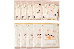 PRAOFRT Pack of 10 Newborn Hospital Bags with Closure Transparent Bags Gifts for Girls