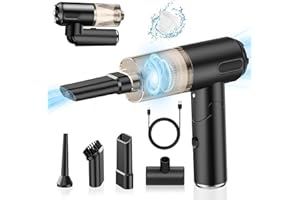 Journeyside Aspirabriciole Senza Fili Portatile, 9000Pa Mini pieghevole Aspirapolvere per Auto, 2 In 1 Aspirabriciole ricaricabile, USB Auto Aspirapolvere per la Pulizia di Casa, Animali Domestici