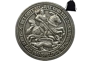 FKaiYin Pièces de monnaie allemandes sculptées Reichsmark de 1915 - Pièce commémorative de l'Europe - Pièce de monnaie commémorative + sac KaiKBax pour papa/petit ami/mari