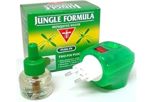 LINENVALE Two Packs of Jungle Formula Insect Repellent, Long-lasting Indoor Protection Mosquito Killer Repellent, Best Plugin mosquito repellent, DEET insect repellent