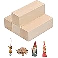 TOKERD 4 Pcs Large Carving Wood Blocks Whittling Wood Blocks Basswood Carving Blocks Unfinished Soft Wood Set for Carving Beginners and Professional(15 x 5 x 5cm)