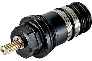 JRDSW 94282000 Unité de contrôle de la température, compatible avec les douches Hansgrohe Ecostat et les remplisseurs de baignoire thermostatiques à 2 et 3 trous, 3/4 pouce avec tige en laiton et finition