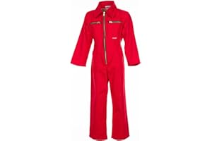 Planam KIDS - Mono de trabajo para niños rojo Talla:146/152