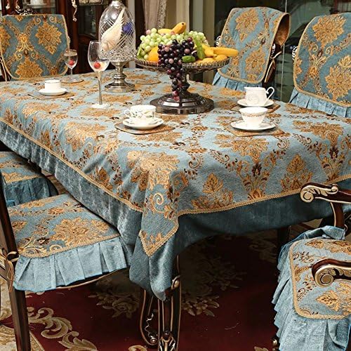 QQT PVC Table Cloth,Waterproof European-style Table-Cloth,Protected Against Hot Oil Disposable Plastic Tablecloth,Rectangle Tablecloth-D 135x135cm(53x53inch)