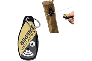 WGFOIP comprobador cerca electrica Beeper de Cerca Eléctrica Probador de Voltaje de Cerca ABS Probador de Voltaje de Cerca Simple Resistente a la Intemperie Granja Hogar Jardín Comprobador de Cerca Eléctrica