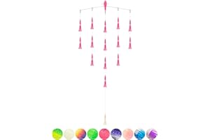 BLUEWING 18in Fishing Spreader Bar Splasher/Port Walker/Starboard Walker Offshore Trolling Spreader Bar with 6"/9" Bulb Squids and 316 Stainless Steel Rod for Wahoo Tuna Marlin Mahi Mahi