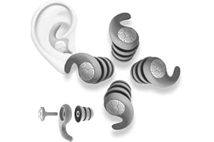 [2 Pares-Pesimista] Tapones para Dormir, KKNE Orejeras de Silicona Reutilizables, Cómodas y Protectoras para Dormir, Anti-Ronquidos, Aprendizaje, Motocicleta, Trabajo