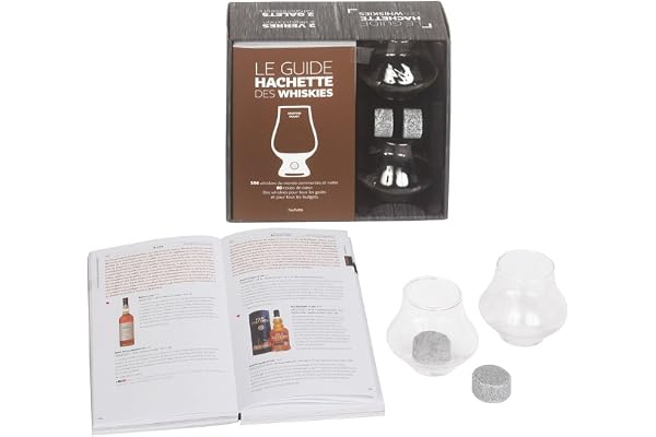 Le Guide Hachette du Whiskies: Coffret avec un guide, 2 verres à whisky et 2 galets rafraîchisseurs