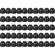 Cache-écrous M8 - Lot De 50 Pièces En Plastique Noir - Protection Vis écrou, étanche, Anti-poussière