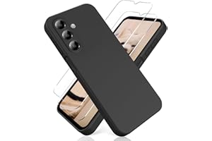 YiKaDa - Hülle für Samsung Galaxy A17 4G/5G & [2 Stück] Schutzfolie, Ultradünnes Weiches TPU Silikon Schutzhülle - Schwarz