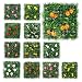 Produktbild 12er SET schöne dekorative RASEN-FLIESE in verschiedenen Farben & Blumenarten