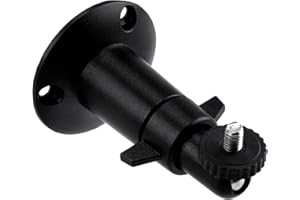 CJMUQHEHH Support de Caméra Réglable Avec Filetage 1/4", Support Mural Pour Caméra EufyCam s3 Pro,Arlo, Blink, Caméra Ring, Support Mural au Plafond, Support de Caméra Pour Extérieur et Intérieur Noir