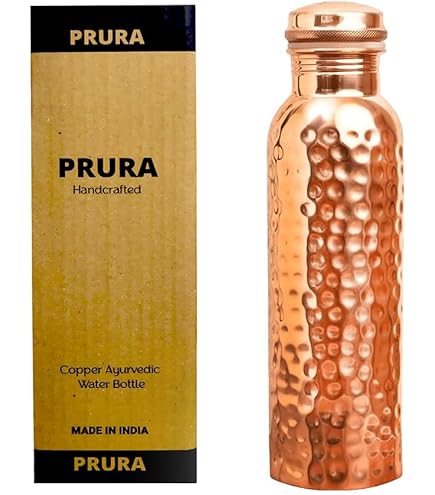 Koperen Waterfles - Lekvrije Ayurvedische Drinkgerei, Koperen Vat