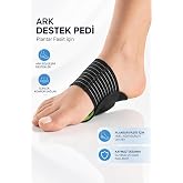 Ayak Ark Destek Pedi Plantar Fasiit İ&ccedil;in Kavis Destek Aparatı Ayak Tabanı Bandı 1 &Ccedil;İFT