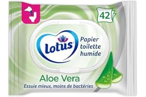 Lotus - Papier Toilette Humide Aloe Vera 42 Lingettes - Lot De 4 - Prix Du Lot - Livraison Rapide En France Métropolitaine