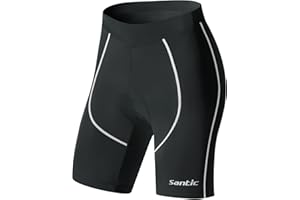 Santic Cycling Shorts Women Padded Cycle Shorts Women Cycling Capris for Women - Martha