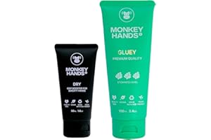 MONKEY HANDS Combo Monkeyhands Grip Booster Dry +Light/Strong/Super Strong Gel Grip per potenziare la presa. Perfetto per Pole Dance, Calisthenics, Parkour e altre attività in cui serve una presa forte