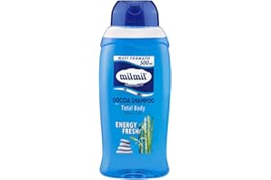 Milmil Doccia Shampoo Total Body, Fragranza Energy Fresh, Maxi Formato - 500 ML