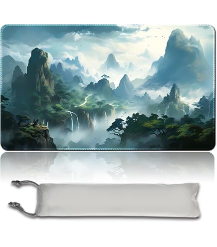 Alfombrilla De Juego MTG De 60x35 Cm Con Zonas Marcadas Y Bolsa Impermeable Incluida