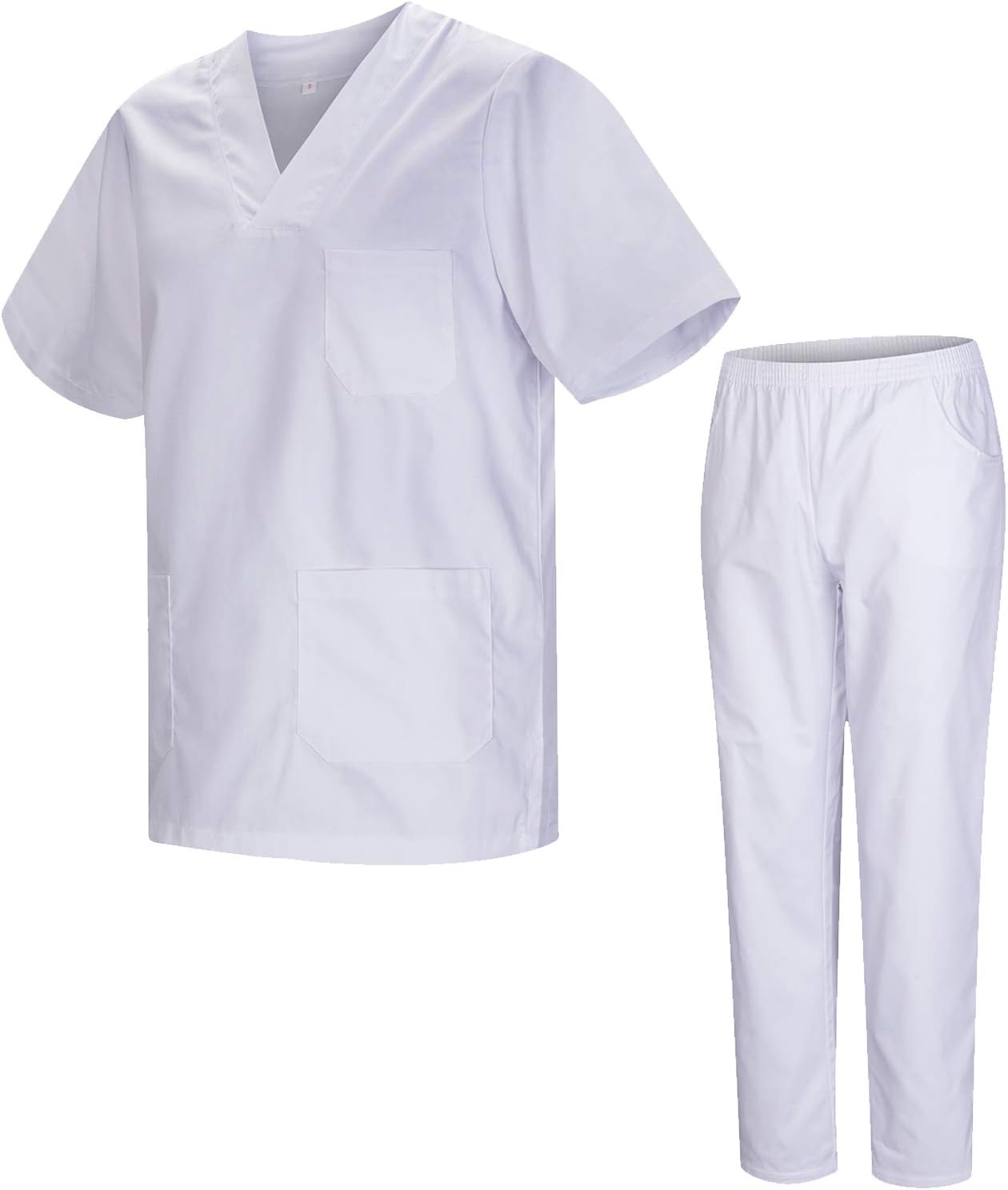 MISEMIYA Uniforme Sanitario Unisex Kz-817-8312-blanco Uniforme Sanitario Unisex KZ-817-8312-BLANCO Unisex adulto (Pack de 1)