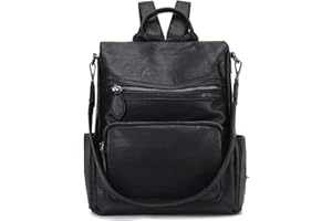 Ravuo Damski Plecak Torebka, Modny Plecak Damski Ze Skóry Pu Antykradzieżowy Plecak Rozkładany Plecak Torby Szkolne Trzy Sposoby Noszenia