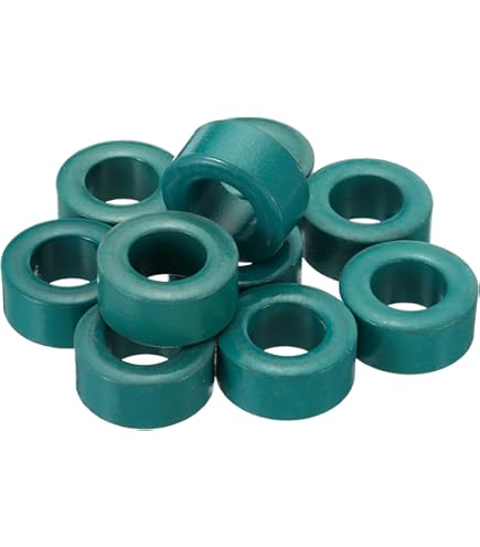 30 Nuclei Toroidali Ferrite - Per Filtri EMI/RFI, Nero, 16x8x16mm