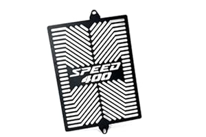 XERIAL Radiator Grille Guard Cover Protector Compatible with For Triumph Speed 400 2024 Motorcycle Net Protection (Black)