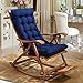 Produktbild QTQZ Lounge Stuhl Kissen,Thickend klappstuhl Stuhl Kissen Rattan schaukelstuhl sitze Kissen Baumwolle pad Kissen-A 40x110cm(16x43inch)