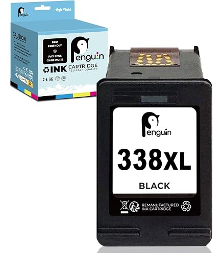 Lot De 2 Cartouches D'encre Compatibles HP 343 + 338XL - Noir Et Couleur - Fabriqué En France Par QUALITONER