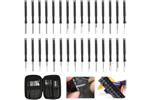 Infreecs 30 Pezzi Strumenti di Rimozione Terminale, Strumento di Rilascio del Connettore a Filo con Custodia Protettiva, Pin Estrattore Kit per la Maggior Parte dei Terminali dei Connettori