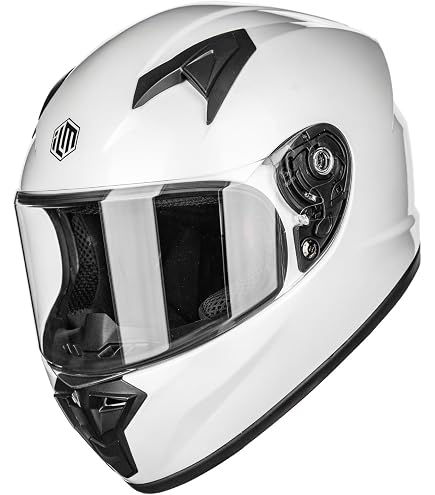 Casque Intégral Moto Pour Enfants 3-13 Ans – Taille Unique 47-54cm – Avec Pare-soleil Et écharpe Chaude Amovible – 4 Saisons