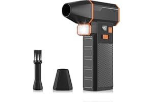 BIAOQINBO Elektrische Staubgebläse 350.000 U/min 8000mAh Akku, Wiederaufladbar Electric Air Duster Mit 1Düse + Reinigungsbürste Stark Gebläse Turbo Jet Fan Für PC, Tastatur, Auto, Haushalt, Outdoor