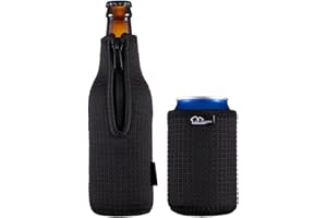 ‎WK IEASON WK ieason Bierflasche Ärmel Isolatoren 12oz 330ml Standard Bierflasche Kühler Abdeckungen Zip-up Flasche Jacke 12OZ Standard Can Sleeves Coolie Neopren Isolator