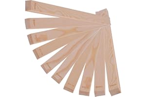 GIONAR 10Pcs Bâtons de Guidage de Roulement de Poterie, Ensemble de Rails de Guidage en Argile, 5 épaisseurs (3/4/5/6/7mm), Outils Poterie, Tasseau pour Bricolage En Céramique Mudboards Formant