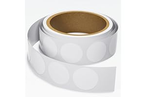 SANPOPO 30pcs NFC Stickers, Programmable NTAG215, White, Round, 25mm (1 inch), Perfect for Amiibo, NFC-Enabled Devices