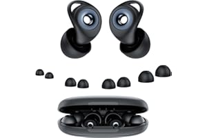 IKG Ear Plugs for Sleep Noise Cancelling, Soft Reusable Silicone Ear Plugs with Earplug Case, Hearing Protection Earplugs for Sleep, Concert, Traveling, Studying, Working, 45dB Noise Reduction (Black)