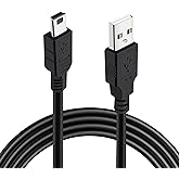 Controller Charger Cable for PS3, Extra Long 3M Magnetic Ring Mini USB Data Charging Cable for Sony Playstation 3/ PS3 Slim/P