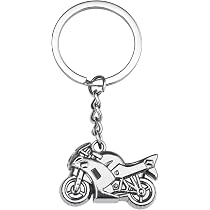 Portachiavi Motociclista DonJordi In Metallo, Forma Chopper, Portafortuna Per Biker - 2