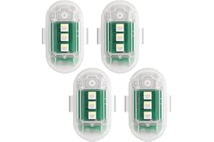 ‎FXLPOWER 4PCS Kabellose LED Auto Ohne Kabel, 8 Farben Drahtloses LED-Blitzlichter Akku mit Fernbedienung für Auto, Drohne, Kinderspielzeug, Kinderwagen, Rollschuhlaufen