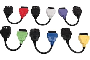 Okuyonic Cavo Strumento di scansione ECU, Resistente all'Usura Anti invecchiamento 6 Pezzi per Cavo Adattatore MultiECUScan Efficiente vestibilità Perfetta Heavy Duty per Auto
