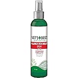 Vet's Best Spray sollievo prurito allergia per cani, lenisce la pelle secca del cane, allevia la voglia di prurito, leccare e