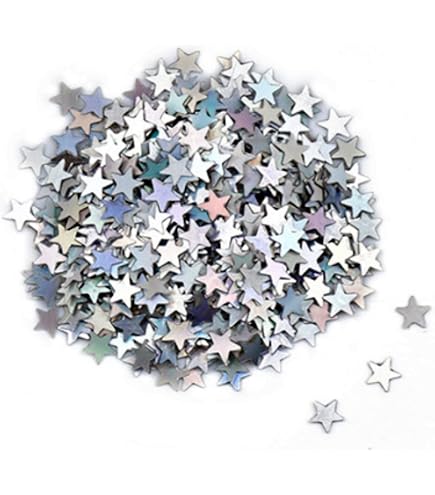 200 Pz Coriandoli A Forma Di Stella, Glitterati, Decorazione Da