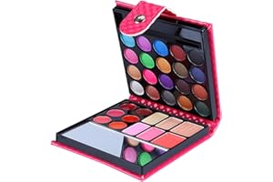 OUDQFCJ set palette 32 colori per makeup cosmetici professionali include rossetto ombretti lucidalabbra fard cipria fondotinta