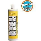 Polyester Bazlı Bileşenli Kimyasal D&uuml;bel İ&ccedil; Dış Mekan Ankraj Malzemesi Beton D&uuml;bel Sıvı &Ccedil;ivi 410 ml